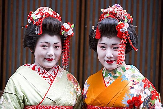 鸾舞伎,艺伎,京都,日本