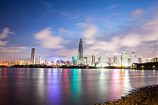 深圳市南山区后海片区夜景