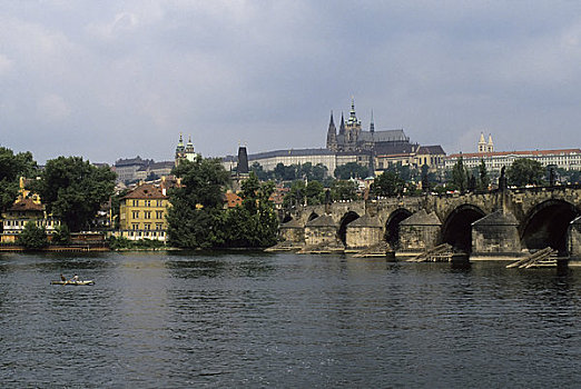 捷克共和国,布拉格,查理大桥,布拉格城堡