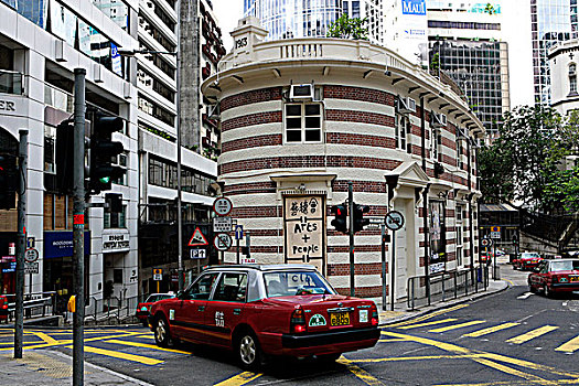 老建筑,街道,中心,香港
