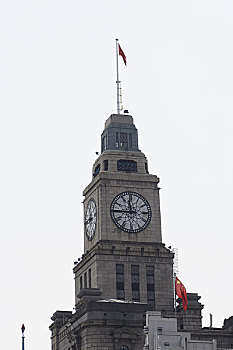 上海外滩的海关大楼的自鸣钟