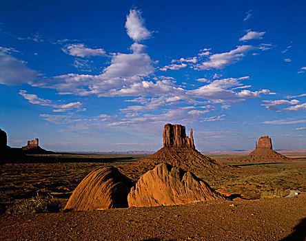 岩石构造,风景,西部,手套山,东方,纪念碑谷,亚利桑那,美国