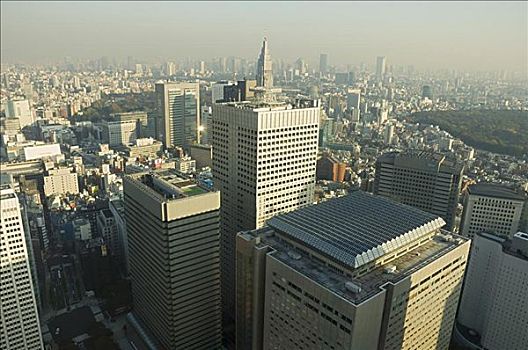 俯视,东京,日本