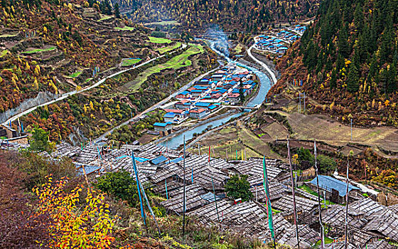 川西九寨沟县大录藏寨