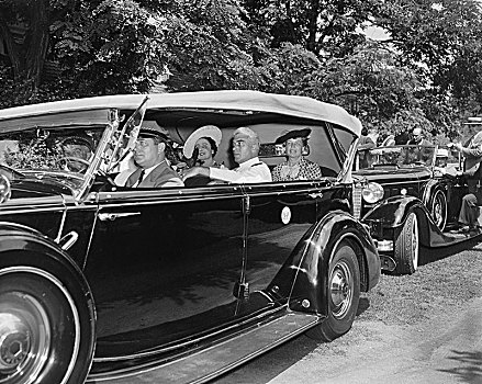 伊莉莎白女王,第一夫人,汽车,华盛顿特区,美国,六月,历史