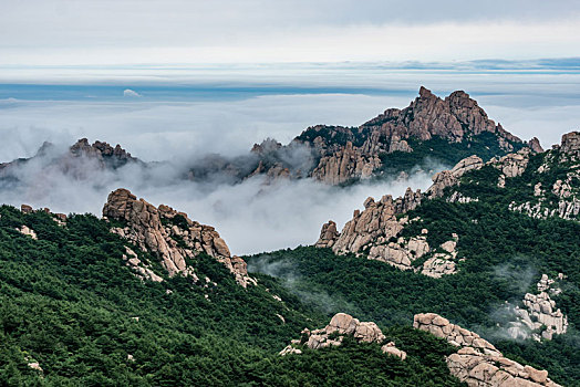 中国山东青岛崂山景区云海