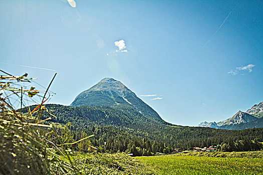 山峦,乡村风光