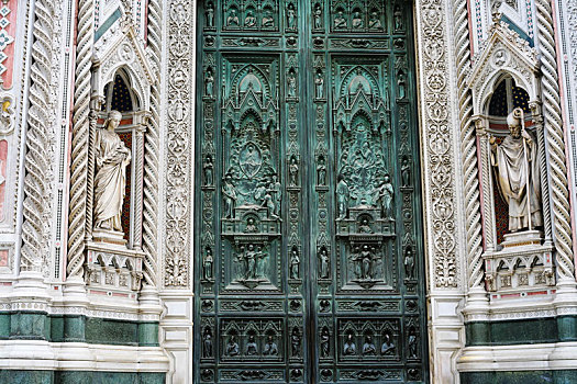 闭合,门,圣母百花大教堂,佛罗伦萨