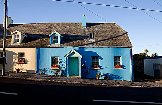 沃特福德,爱尔兰,蓝色,屋舍