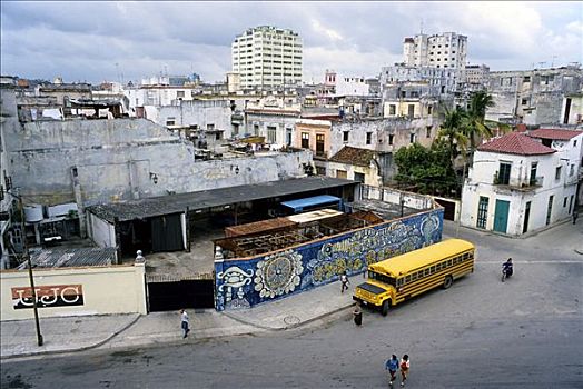 历史,中心,哈瓦那旧城,哈瓦那,古巴,加勒比海