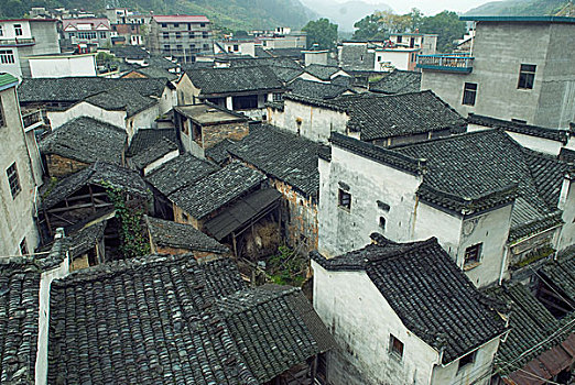 歙县黄备村的古建筑群