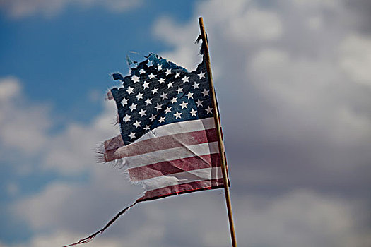 美国国旗图案残破图片