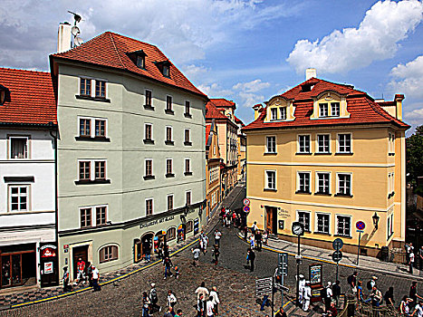捷克共和国,布拉格,街景,人