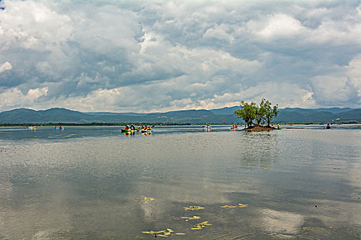 丽江拉市海湿地湖光山色