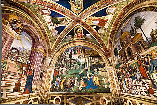 圣玛丽亚教堂,马焦雷湖,翁布里亚,意大利