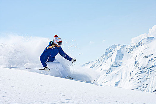 滑雪,雪,斜坡