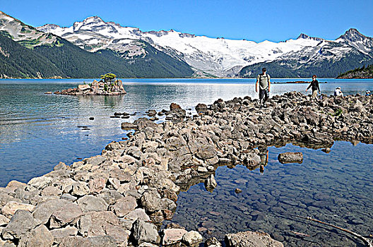 伴侣,远足,湖,省立公园,不列颠哥伦比亚省,加拿大