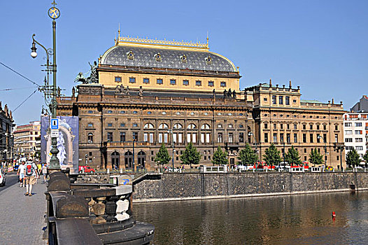 国家剧院,老城,布拉格,捷克共和国,欧洲