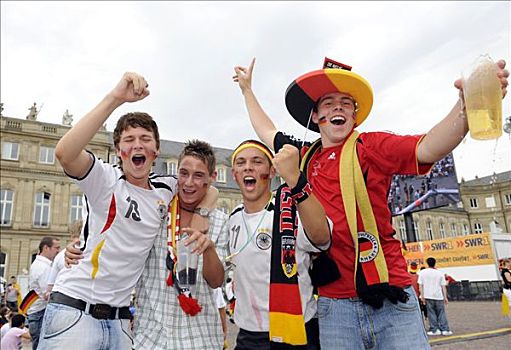 德国人,国家,足球队,庆贺,巴登符腾堡,德国,欧洲