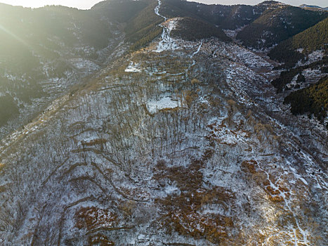 济南藏龙涧雪景