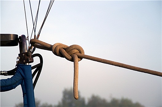 绳索,系,线缆,热气球