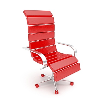 现代,红色,扶手椅