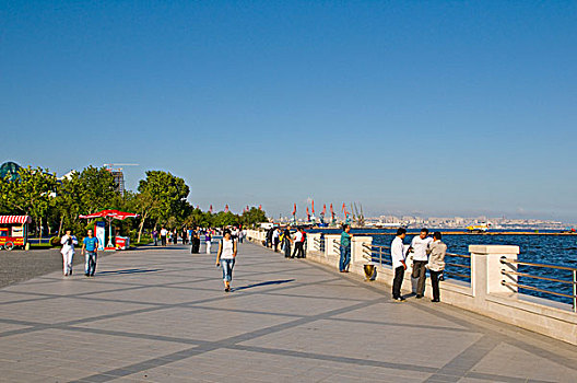 海边,巴库,阿塞拜疆