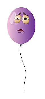 紫色,气球