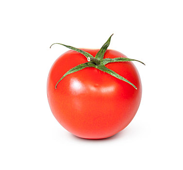 一个,新鲜,红色,西红柿