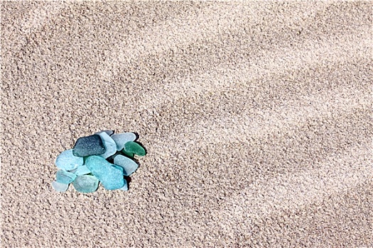 玻璃,鹅卵石,沙子