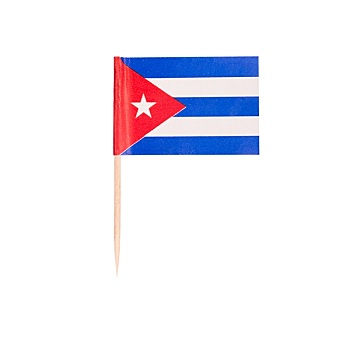 牙签,旗帜,古巴