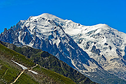 勃朗峰,顶峰,上萨瓦,法国,欧洲