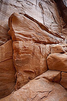 大,红岩,排列,仰视,拱门国家公园,犹他,美国