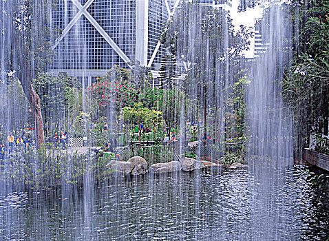 人造,瀑布,香港公园