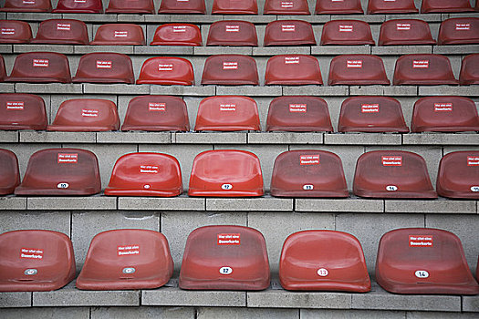 座椅,体育场,奥伯豪森,北莱茵威斯特伐利亚,德国,欧洲