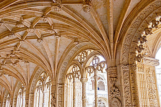 葡萄牙,格拉纳达,世界遗产,回廊,走廊,天花板
