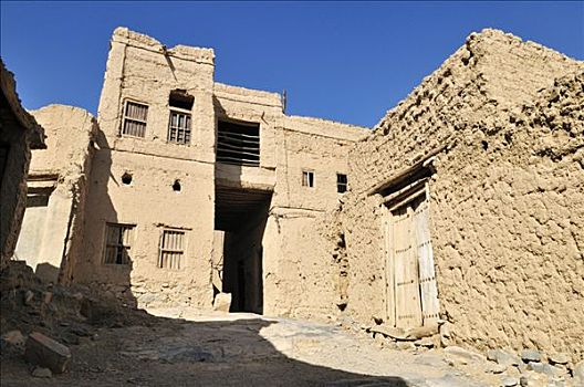 历史,砖坯,城市,区域,阿曼苏丹国,阿拉伯,中东