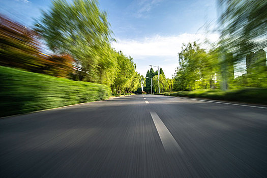 高速公路,城市天际线