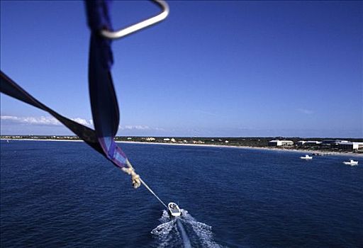 帆伞运动,优雅,湾,普罗维登西亚莱斯岛,特克斯和凯科斯群岛,巴哈马,加勒比海