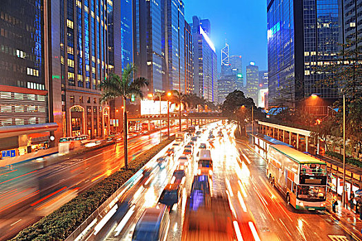 香港,街道,风景