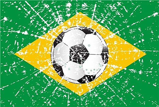 低劣,巴西,足球,旗帜