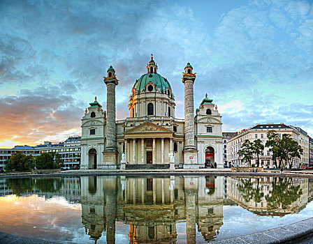 卡尔教堂,维也纳,奥地利