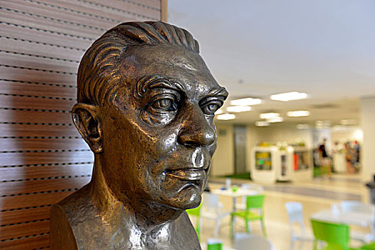 雕塑,新闻记者,体育场,里约热内卢,巴西,南美