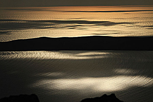日出,亚德里亚海,靠近,克罗地亚