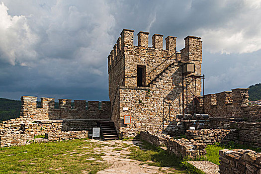 保加利亚,中心,山,大特尔诺沃,老,要塞,区域