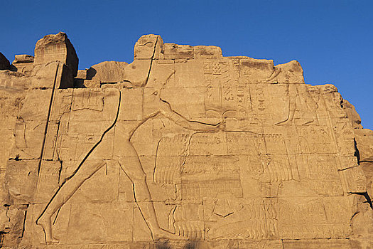 埃及,尼罗河,路克索神庙,卡尔纳克神庙,浮雕,雕刻