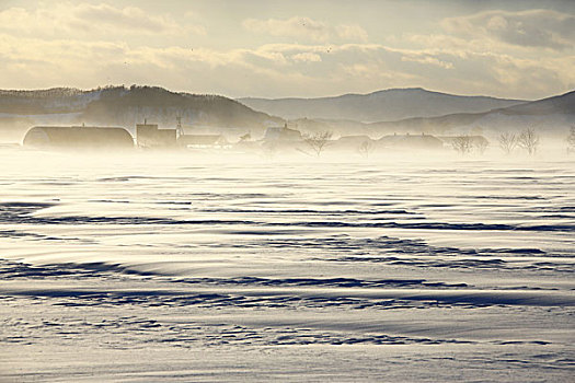 吹,雪,乡村