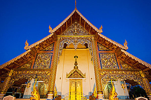 泰国,清迈,寺院,唱