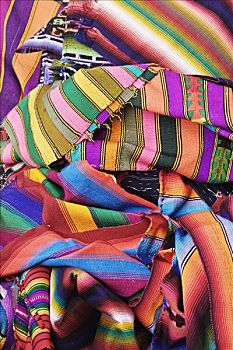 毯子,市场,安提瓜岛,危地马拉