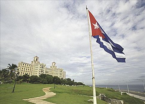 旗帜,古巴,哈瓦那